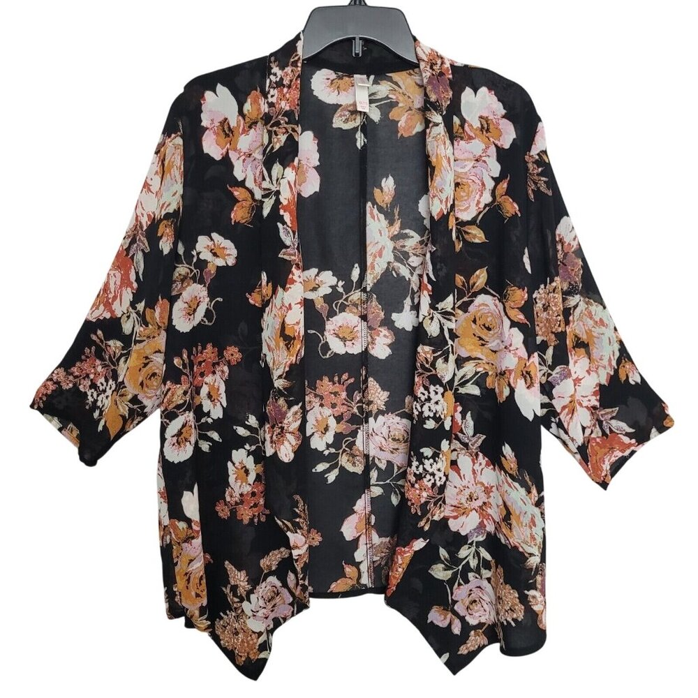 Floral Black Blouse